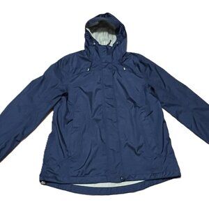 Classic Outdoor Athletic L.L. Bean Blue Trail Model Rain Jacket Misses Med Reg
